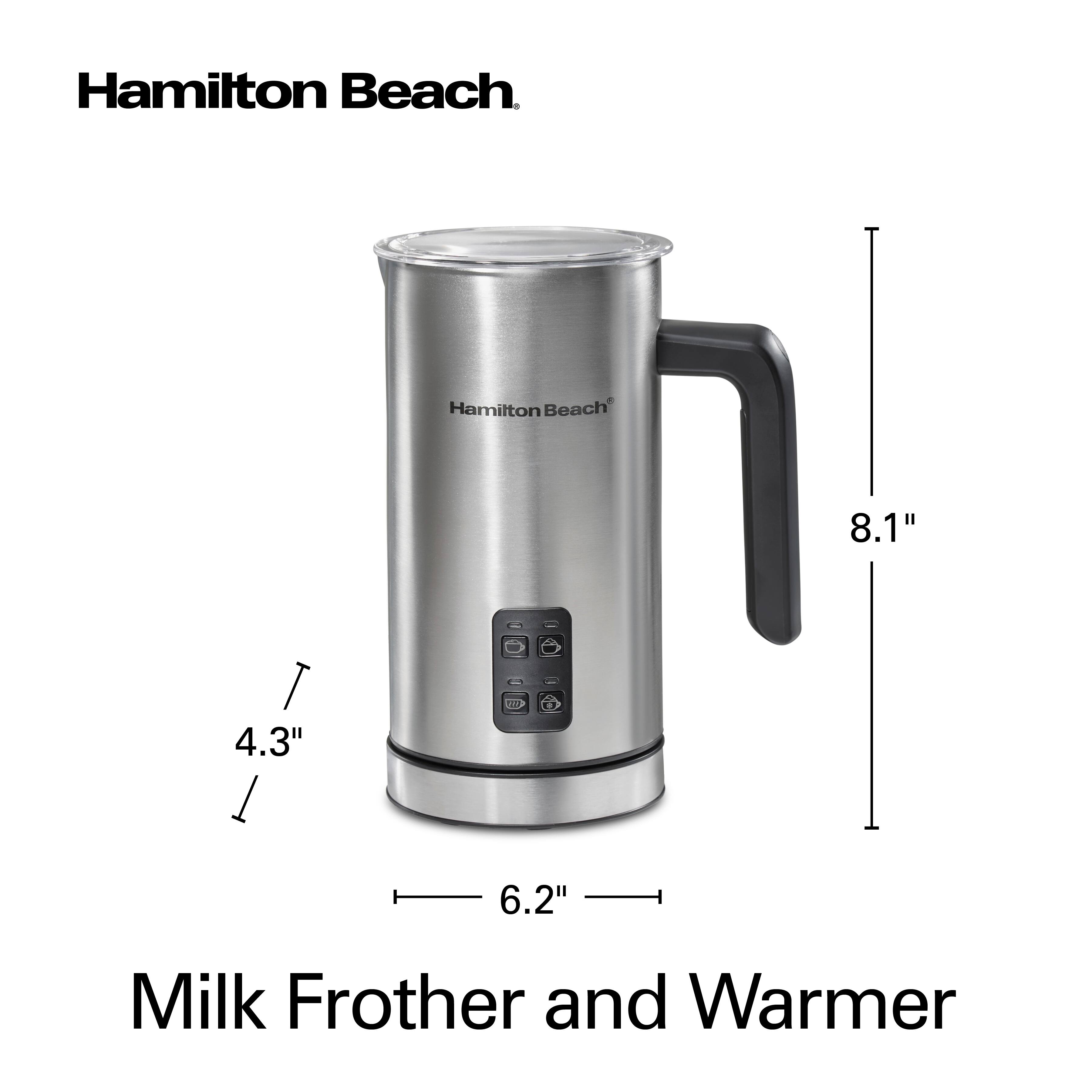 Hamilton Beach  
8.1"  
4.3"  
6.2"  
Milk Frother and Warmer