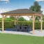 Alt View 14. Yardistry - 12' x 16' Meridian Gazebo - Brown.