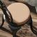 Alt View 8. Outsunny - Outdoor Bistro Chair Cushions Set of 4 with Machine Washable Cover, 15" x 15" x 3" Thick Round Seat Cushions - Khaki.