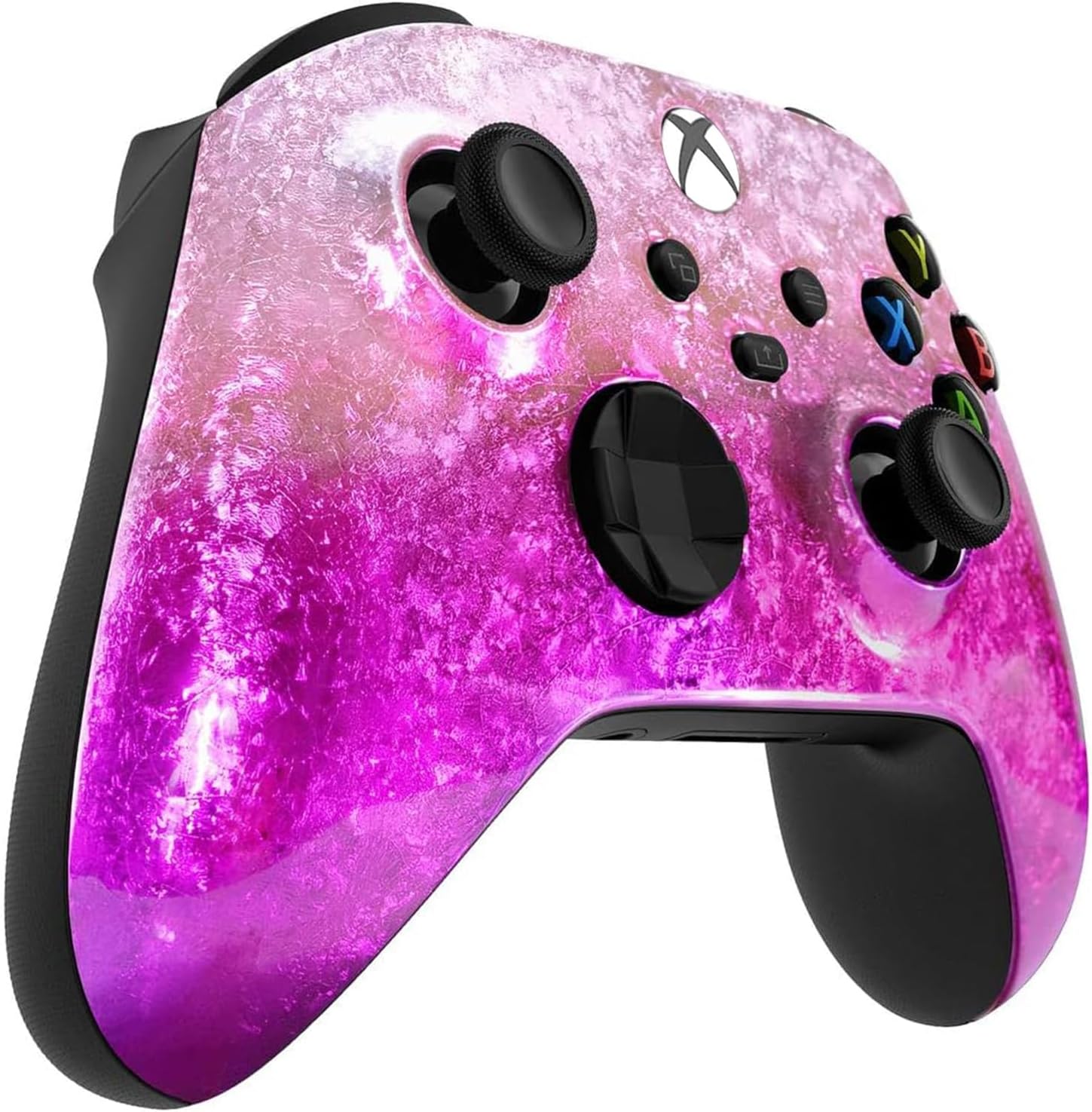 Left. Custom Controllerzz - Custom Wireless Controller for Xbox Series X|S, Xbox One, & PC - Icy Pink.