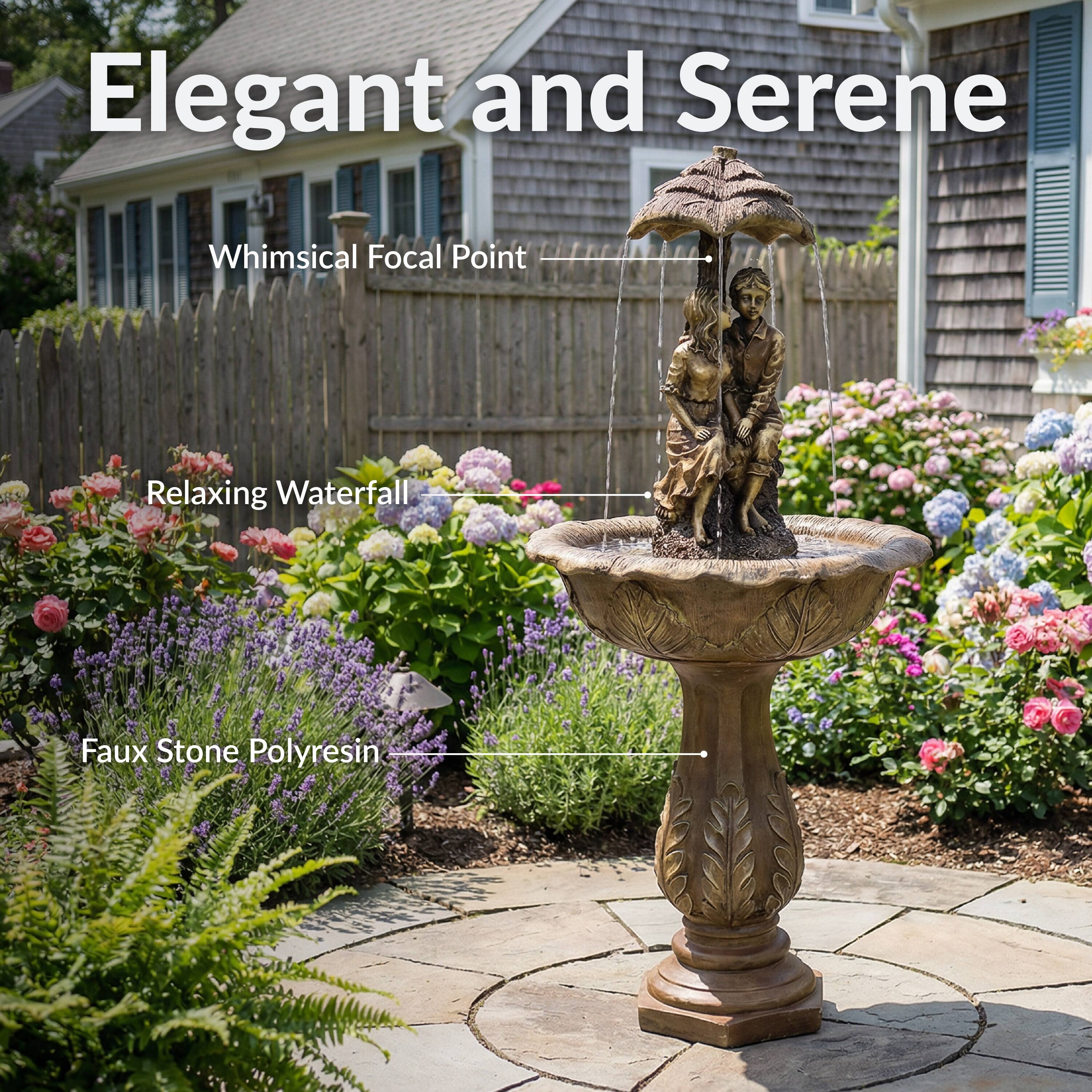 Elegant and Serene

Whimsical Focal Point

Relaxing Waterfall

Faux Stone Polyresin