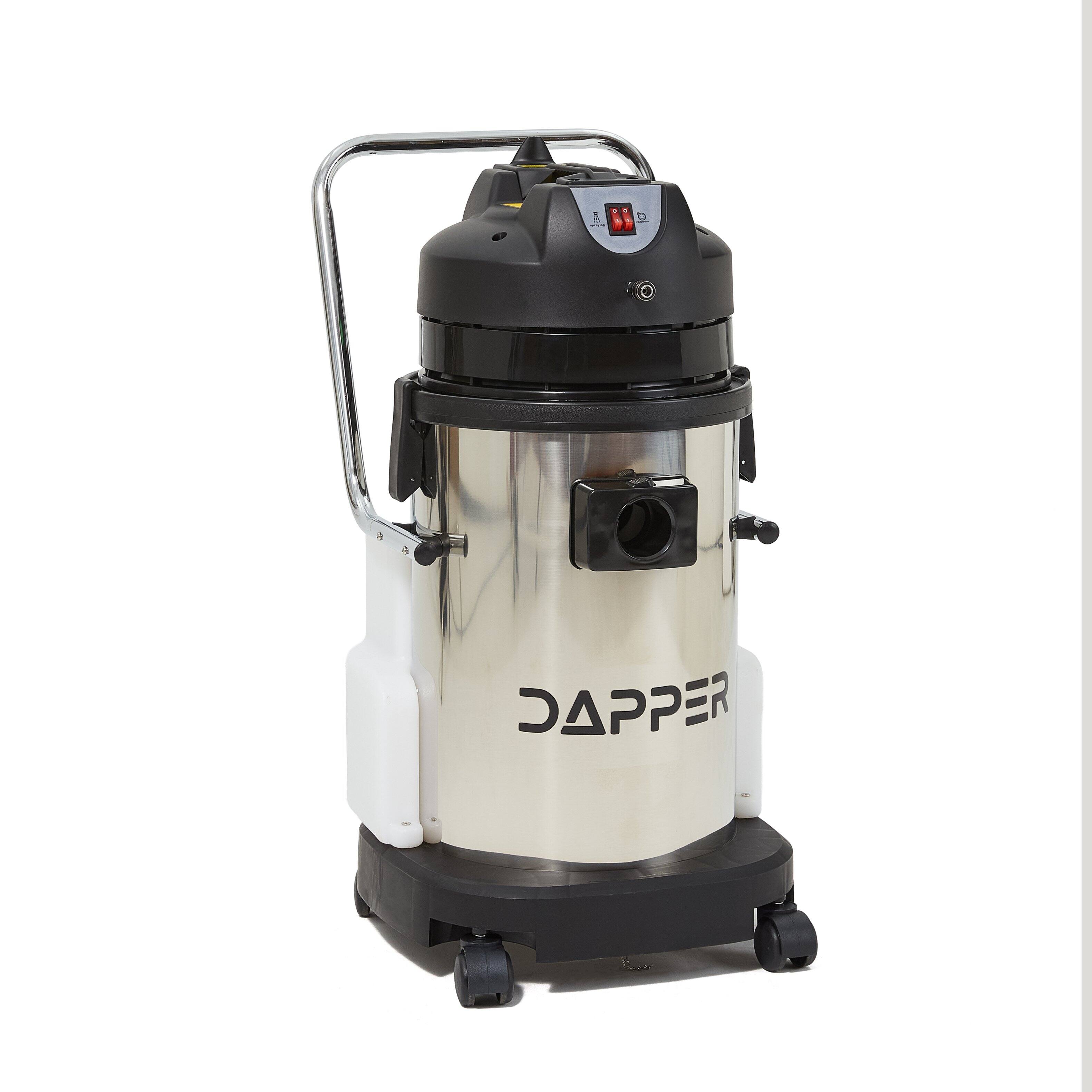 Alt View 8. Dapper Supply - Commercial 4-in-1 Wet/Dry Carpet Extractor, 100 PSI, 2.6 Gal. Solution, 8 Gal. Recovery Tank, 2-Year Warranty - Gray.