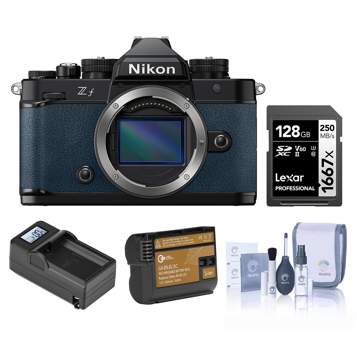 Nikon Zf 250 128 GB MB/s SP V60 XC II 6  PROFESSIONAL Lexar 1667x M ae - Nom perdec dedl   - Delia de in . noin . dun a De Sp ad - - . - GX-EN-ELISC BATTERIES RECHARGEABLE ENHELISC K Replaces Nk 150m4 (14 Ta Li-ion S - PROOPTIC