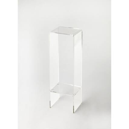 Front. Butler Specialty - Crystal Clear Acrylic Plant Stand - Clear.
