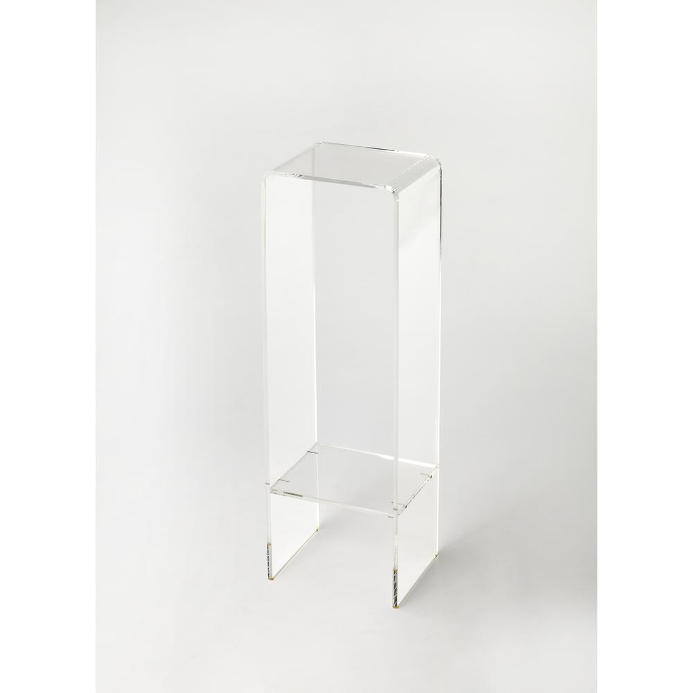 Front. Butler Specialty - Crystal Clear Acrylic Plant Stand - Clear.