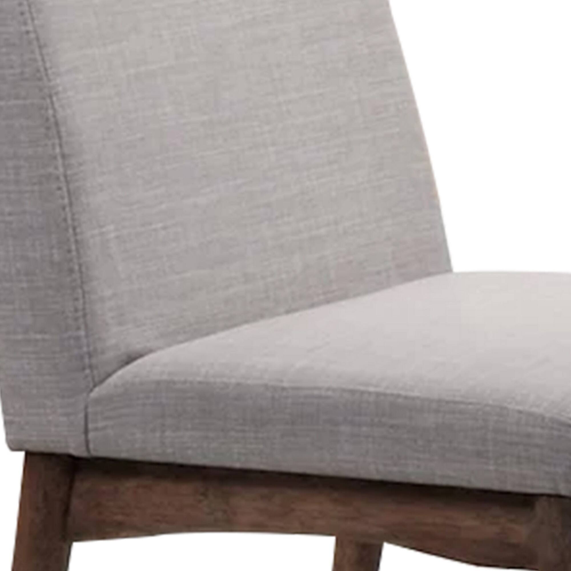 Alt View 2. Manhattan Lane - Lee Set of 2 Modern Wood Dining Chairs, Cushioned Seats, Tapered Legs, Gray - Gray.