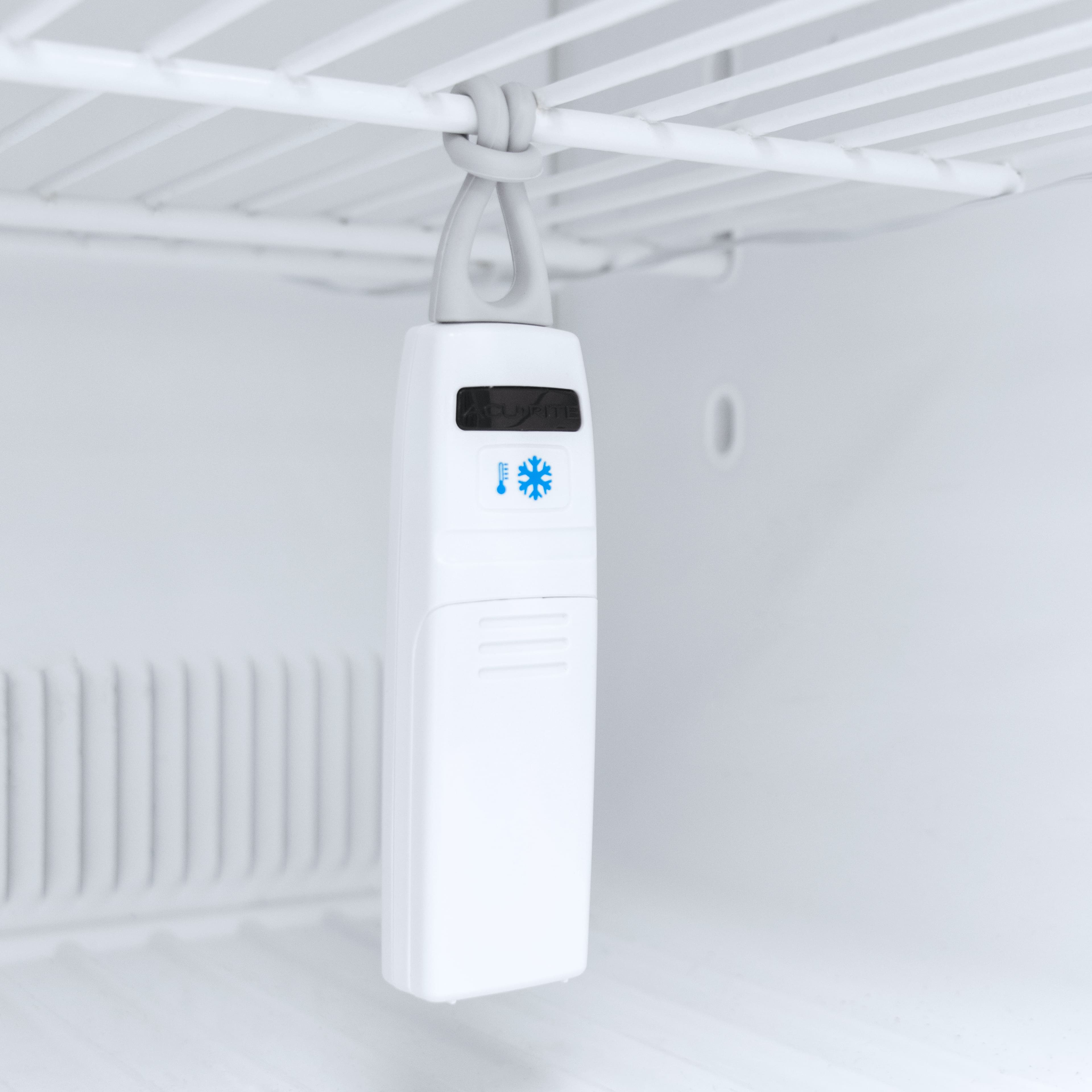 Alt View 1. AcuRite - Digital Fridge and Freezer Thermometer with Wireless Sensors - White.