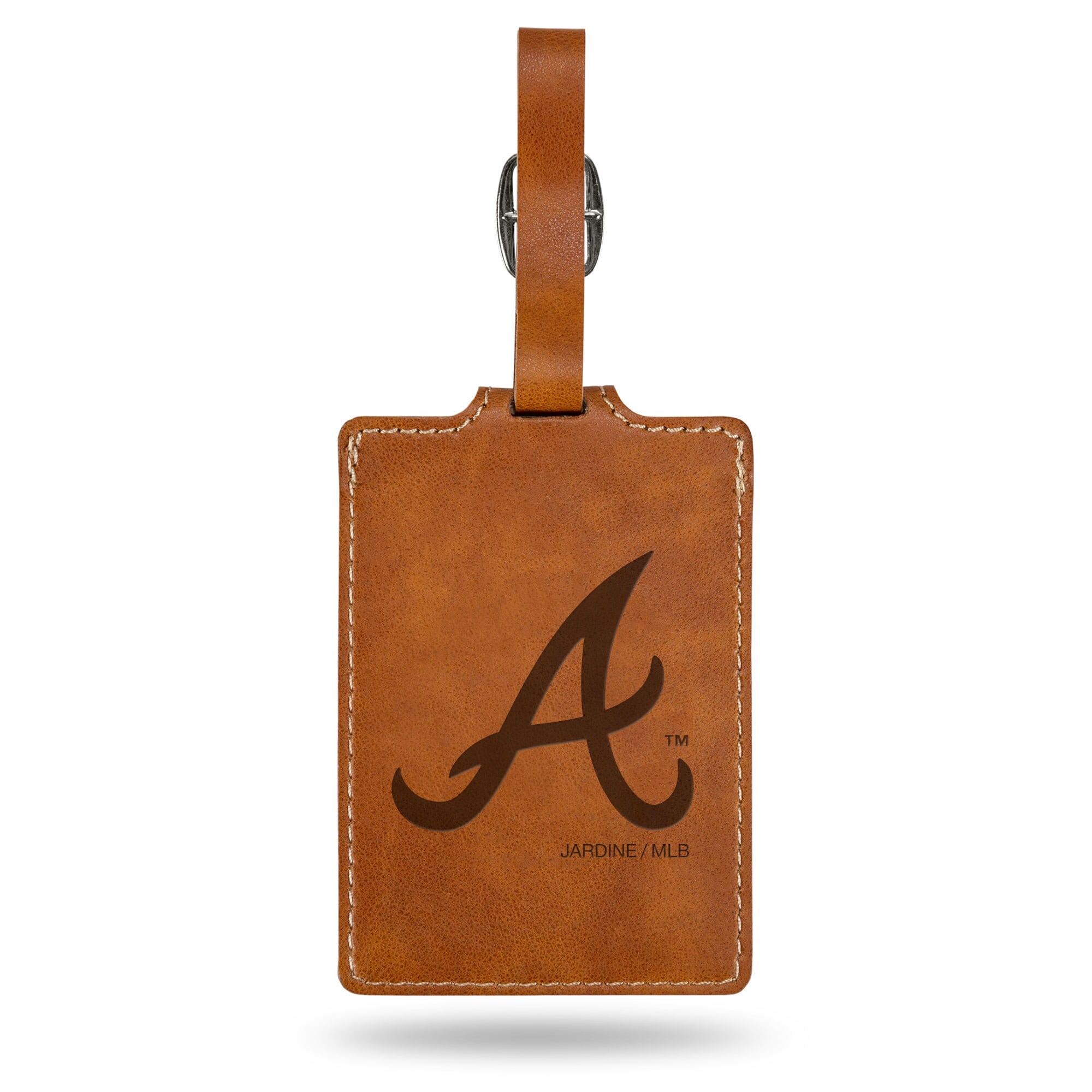 Jardine - Atlanta Braves Ultra Suede Luggage Tag - Brown price history on PriceWatchPro