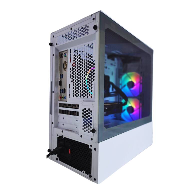 Back. Odyssey Computers - Artemis II Gaming Desktop, Intel Core i5 upto 4.3GHz - 16GB RAM - 1TB NVMe SSD - NVIDIA GeForce RTX 5050 WiFi W11P - White.