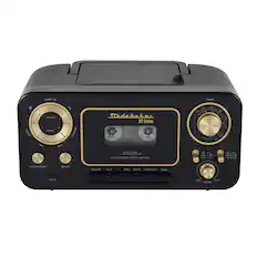 Front. Studebaker - BT Series Portable Bluetooth CD Player with AM/FM Stereo - Black.