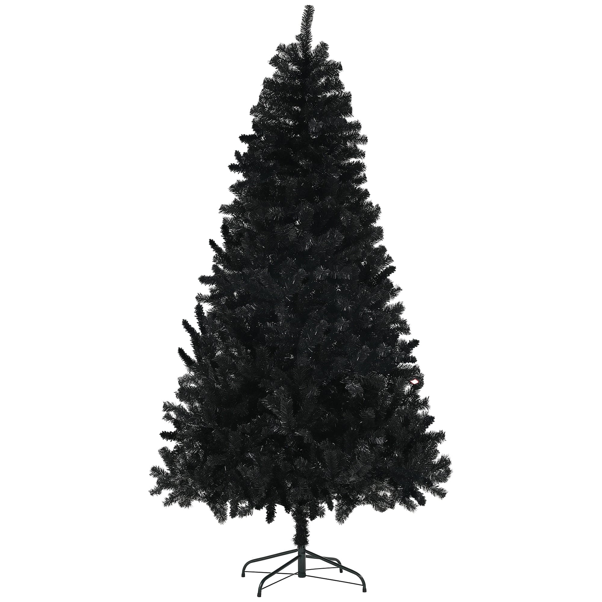 BreeBe - 7.5ft Tall Artificial Christmas Tree - Black