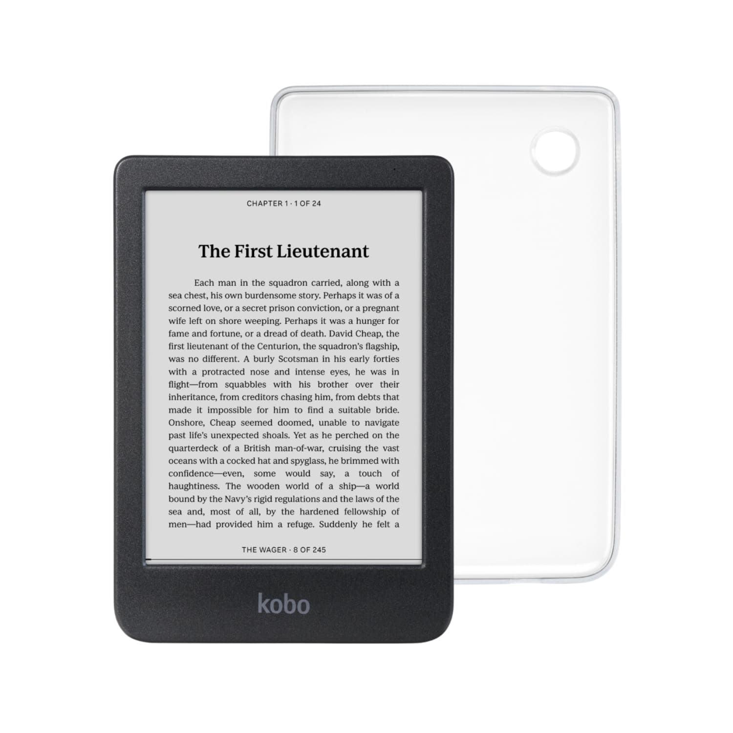 Kobo - Clara BW eReader with Bundle - 2024 - Clear Case