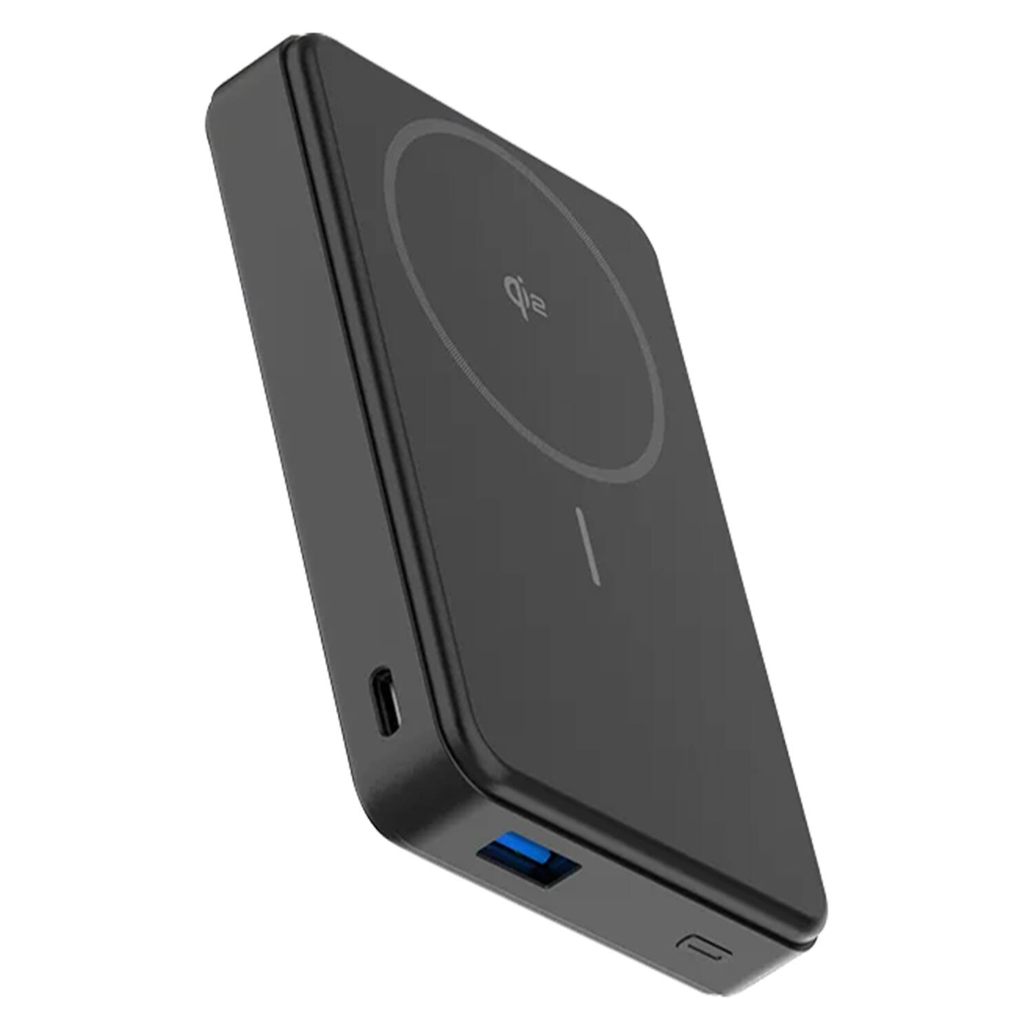 Alt View 5. Scapade - 10,000-mAh MagPower Max Magnetic Qi v2.0 Portable Power Bank - Black.