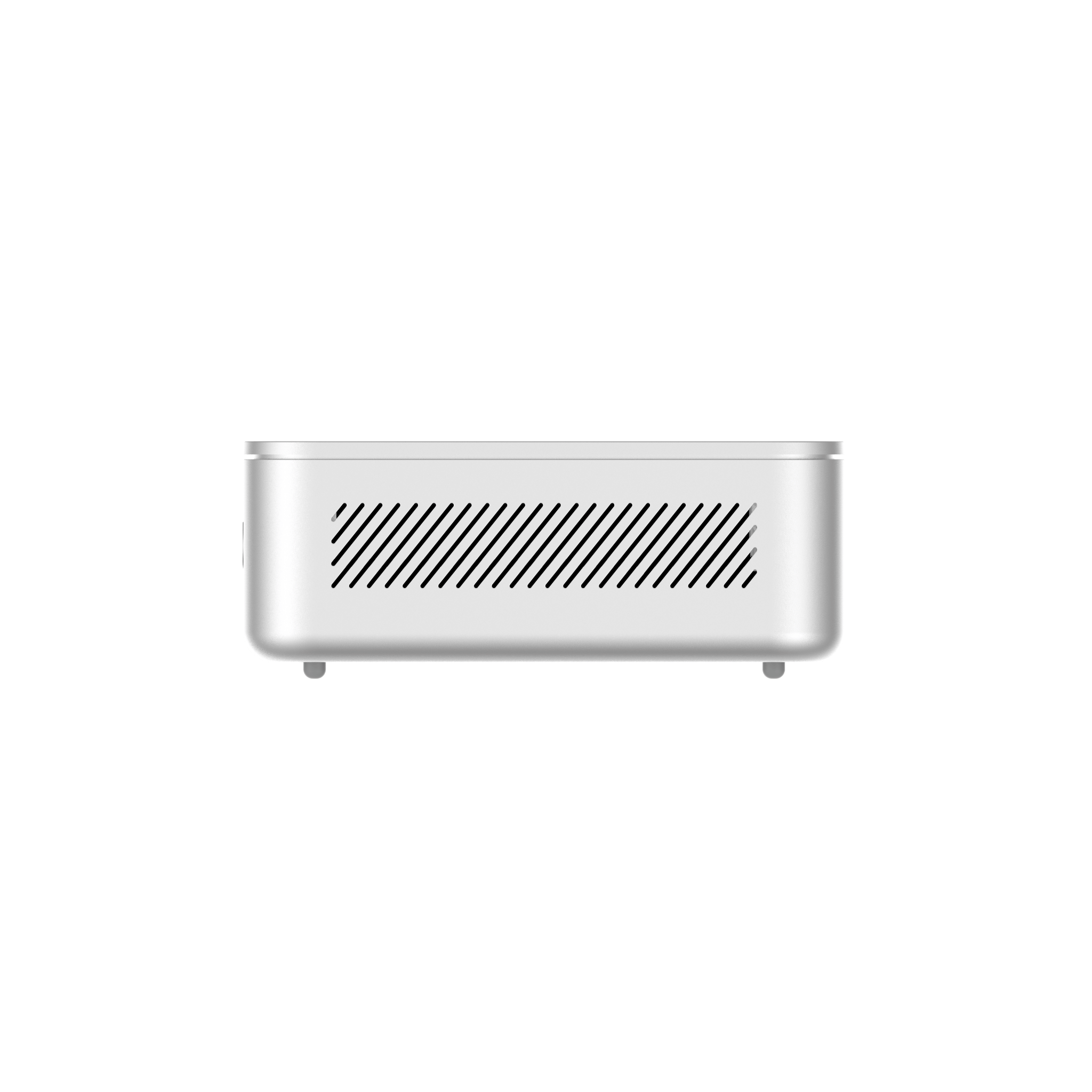 Alt View 4. Minisforum - MINISFORUM M2 Mini PC, Intel Core Ultra 7 356H, Barebone, Intel Graphics - Sliver.