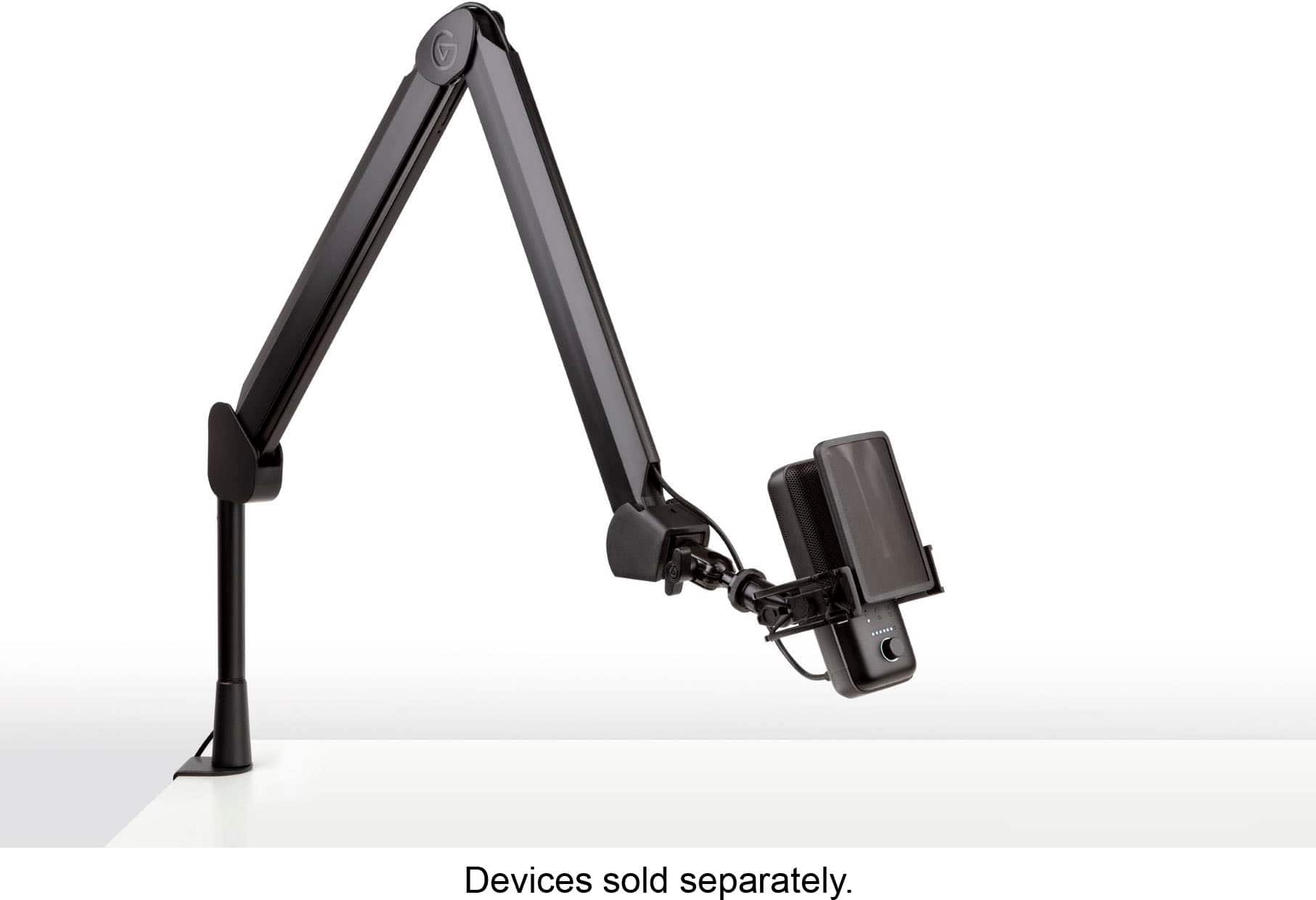 Elgato - Wave Mic Arm Suspension Boom Arm - Black - Front_Zoom