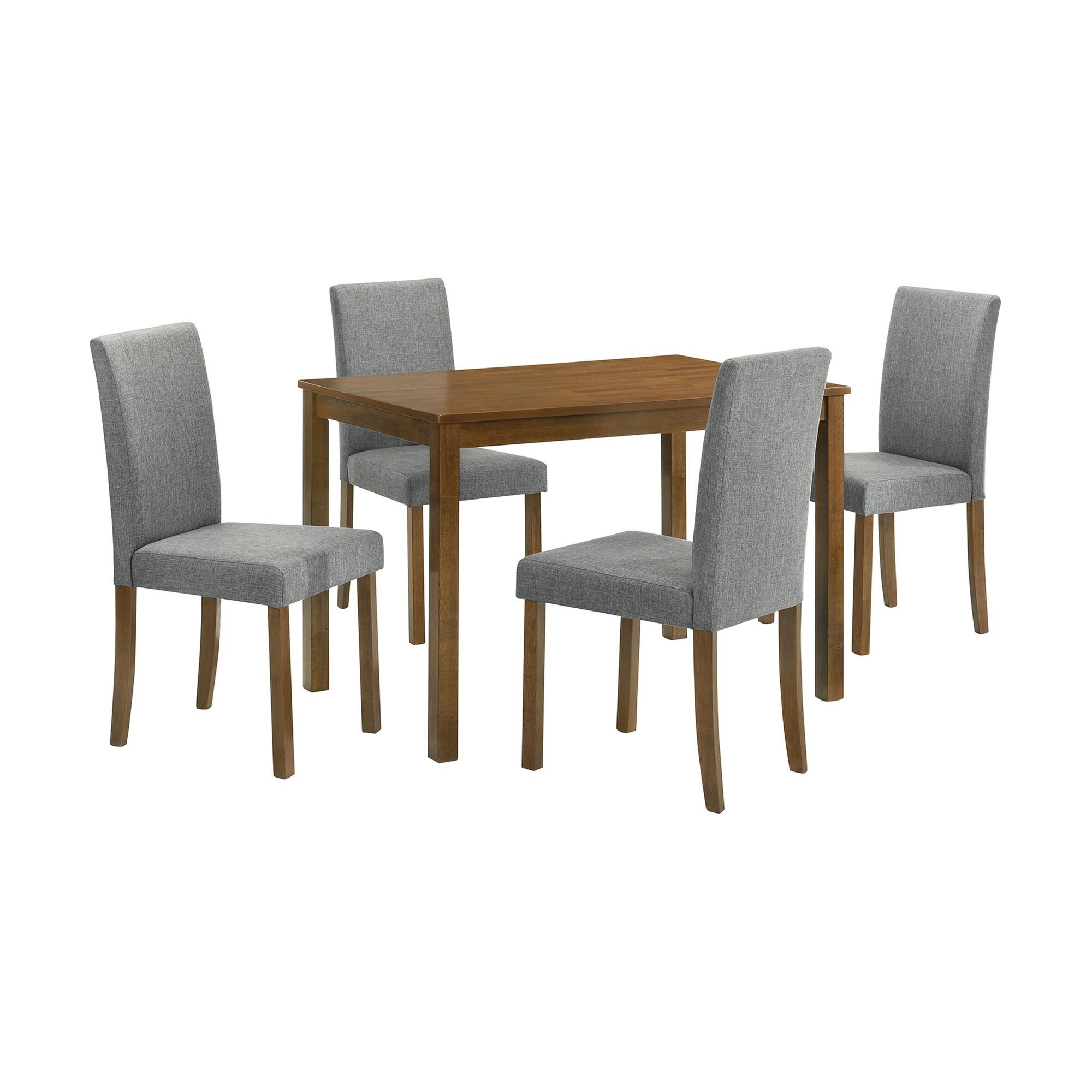 Boyel Living 5 Piece Dining Set with Rectangular Table and 4 ...