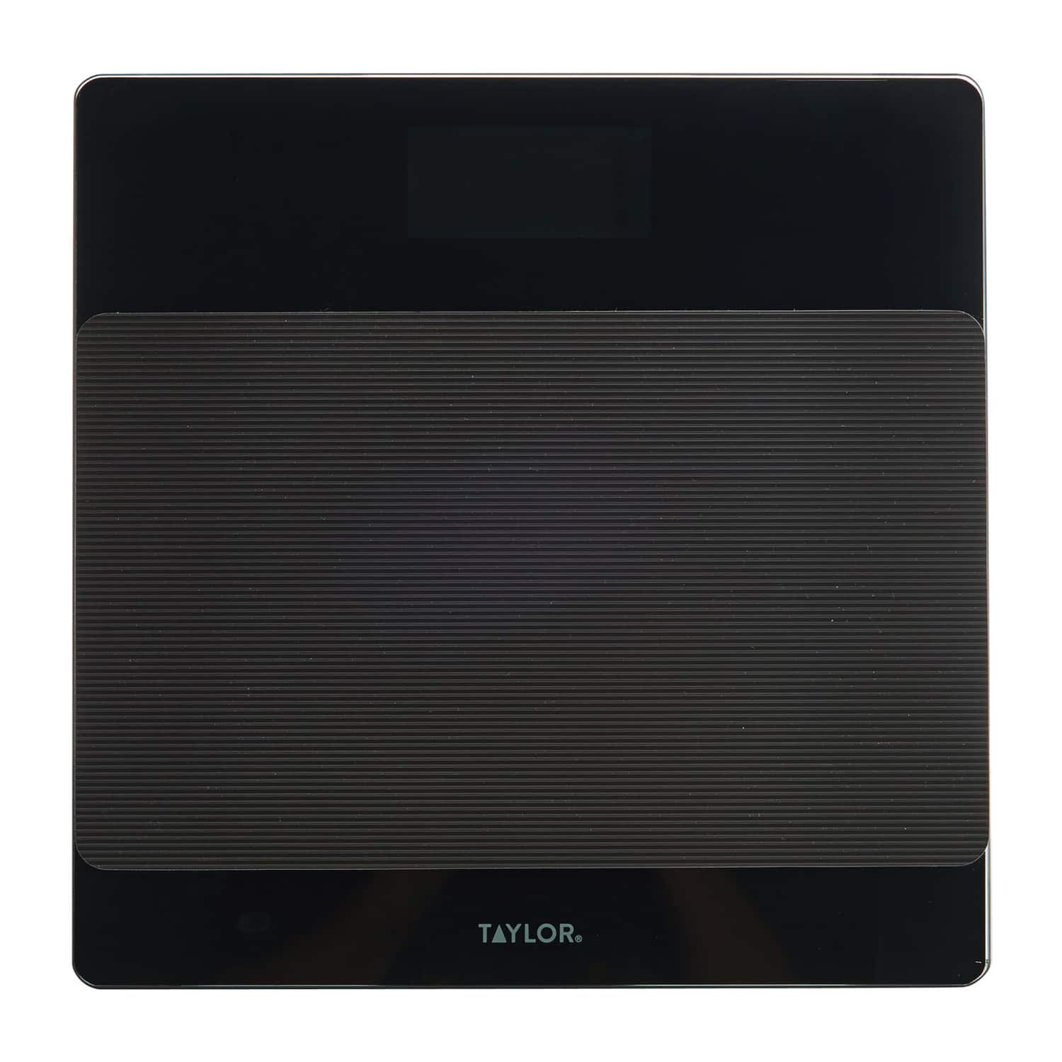 Taylor Precision Products - Digital Glass Nonslip-Platform Bathroom Scale 400-Lb Capacity - Black