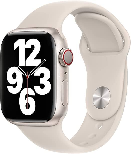 Alt View 2. Apple - APPLE WATCH 41MM SPORT BAND SIZE M/L MPLR3AM/A - STARLIGHT - Starlight.