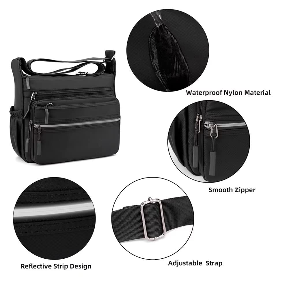 - Waterproof Nylon Material
- Smooth Zipper
- Reflective Strip Design
- Adjustable Strap