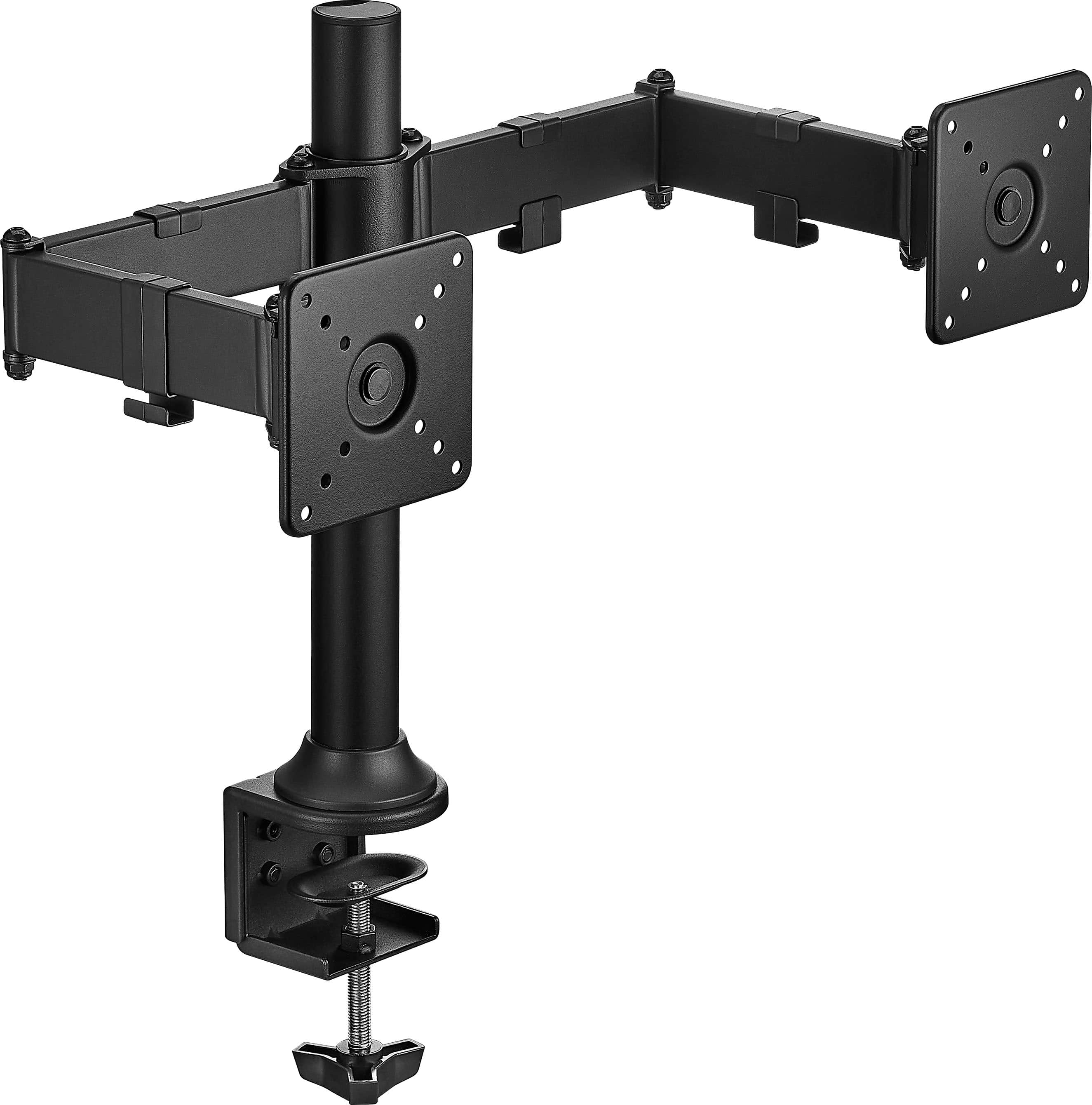 Alt View 6. Insignia™ - Dual-Screen Desktop Mount for Monitors up to 32” Wide - Black.