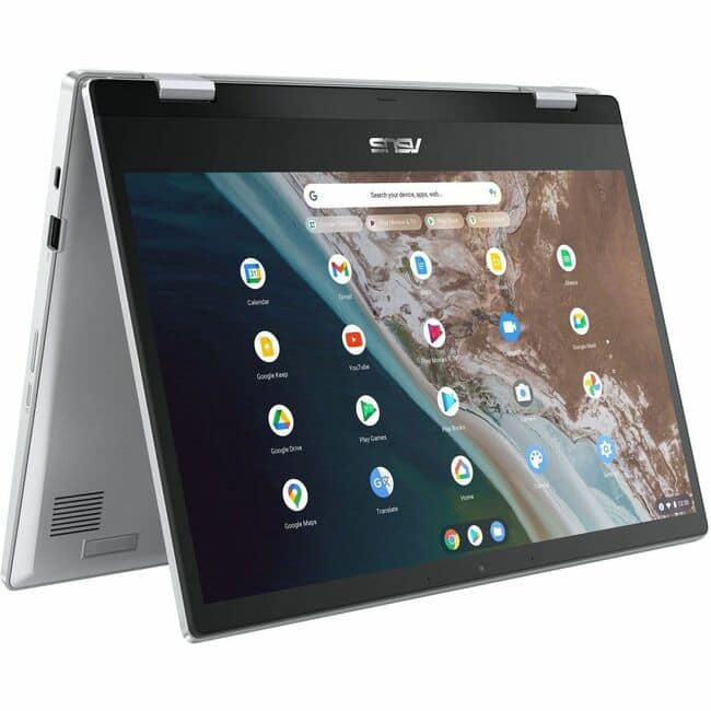 ASUS - Chromebook CX1 CX1400 CX1400FKA-GE84FT 14" Touchscreen Convertible 2 in 1 Chromebook - Full HD - Intel Celeron - Meteor Silver