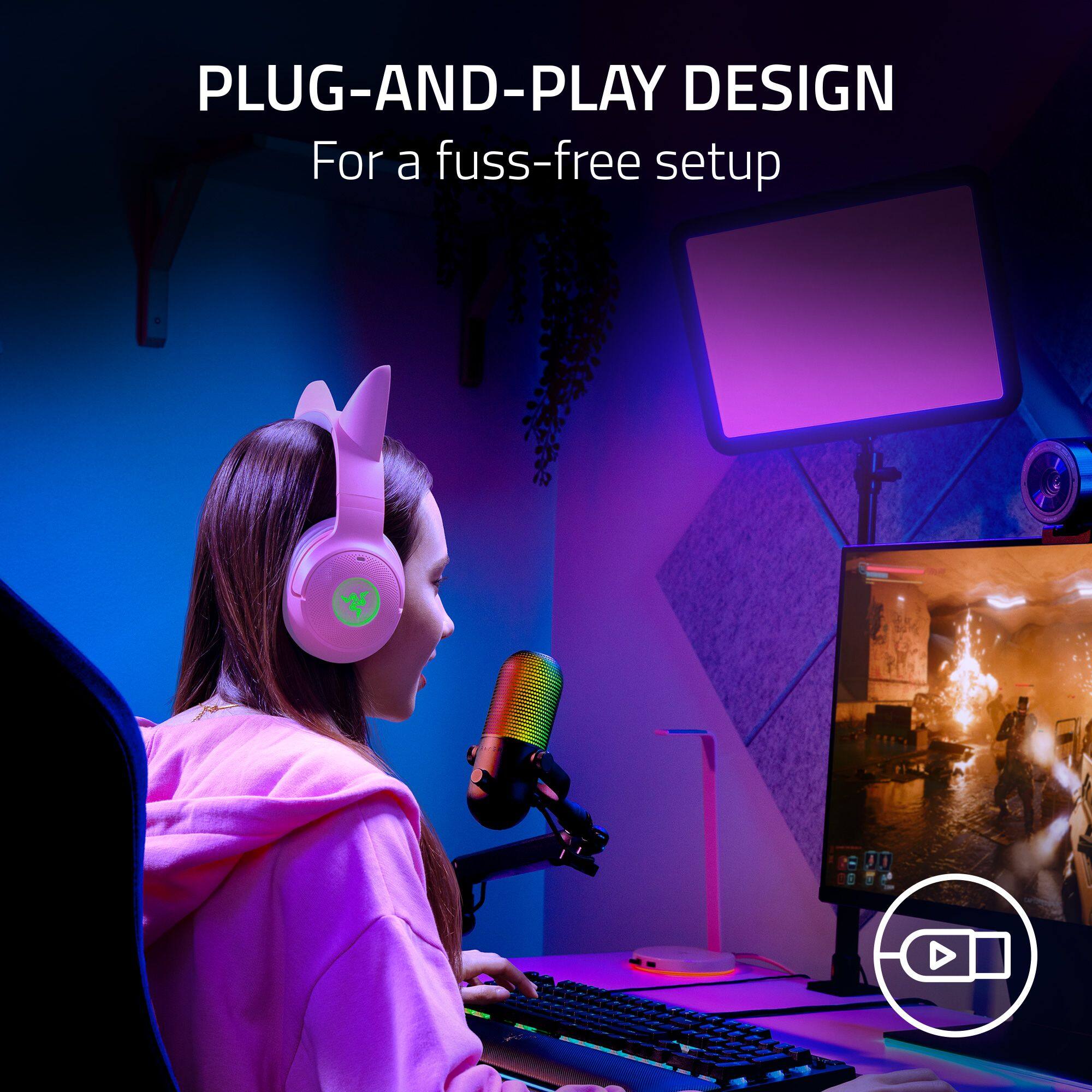 The text on the image reads "Plug-and-Play Design For a fuss-free setup."