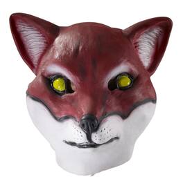 Forum Novelties - Deluxe Latex Animal Mask Adult: Fox One Size - Red