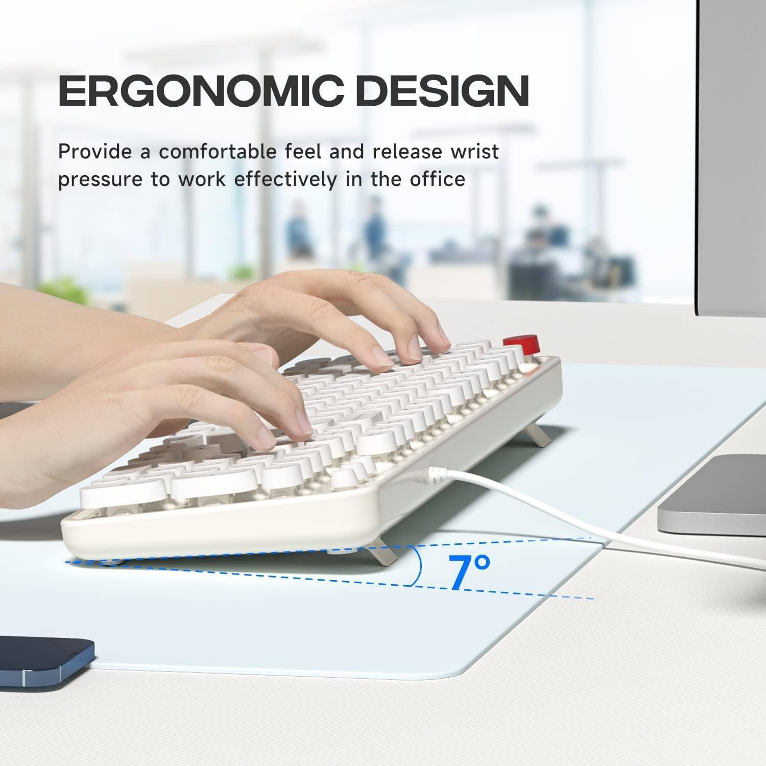 ERGONOMIC DESIGN

Provide a comfortable feel and release wrist pressure to work effectively in the office

7°