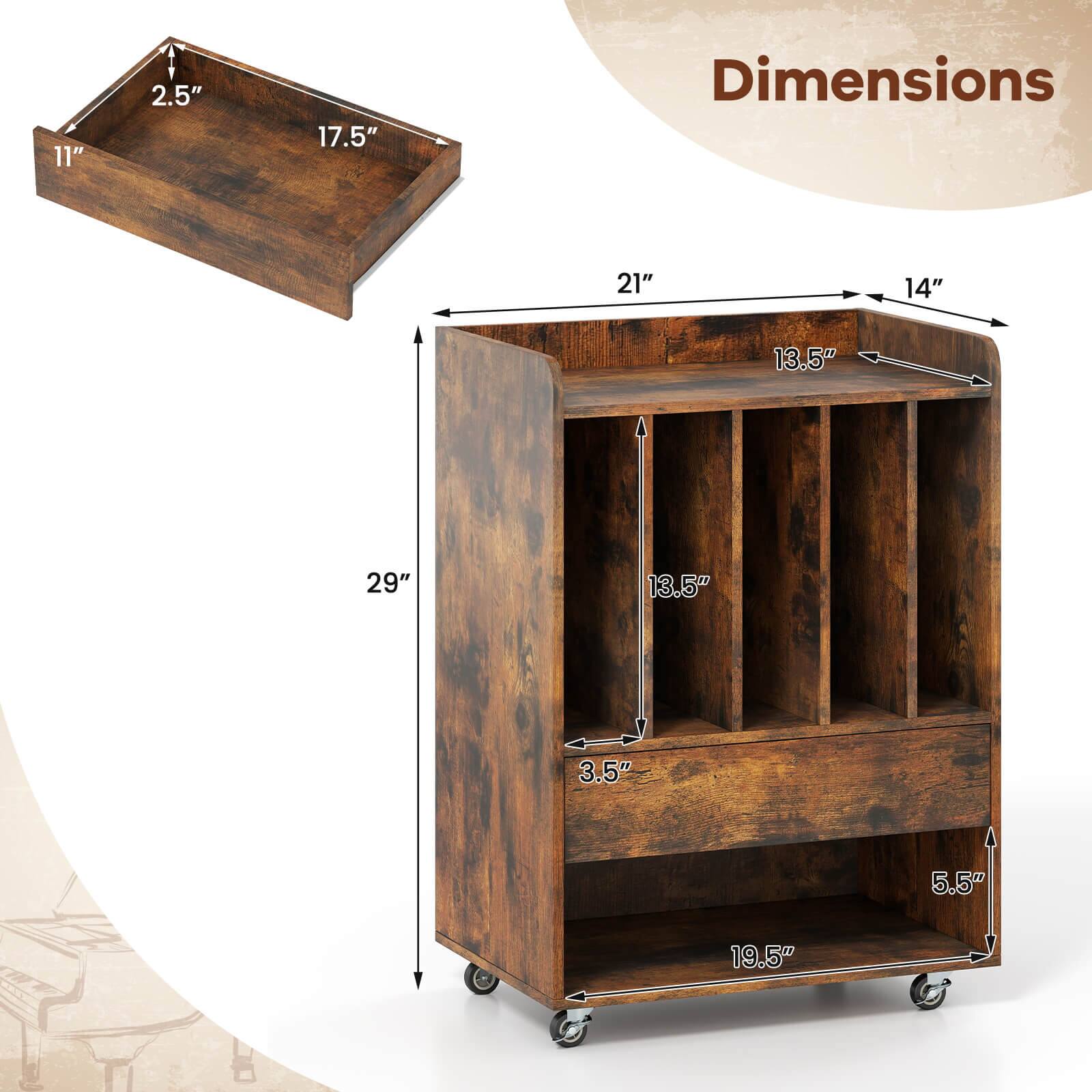 Dimensions:
- 11" x 2.5" x 17.5"
- 21" x 14" x 29"
- 13.5" x 13.5" x 19.5"
- 3.5" x 5.5"