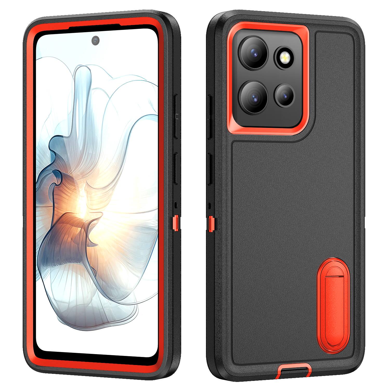 Black/Orange