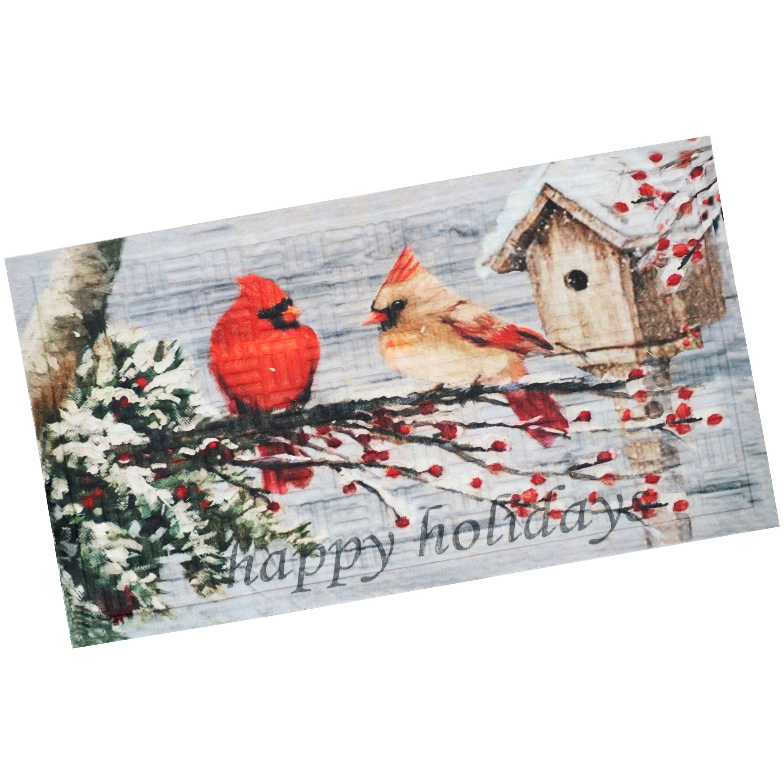 Sunnydaze - Indoor Entrance Doormat - 17.5 in x 29 in - Cardinal Red