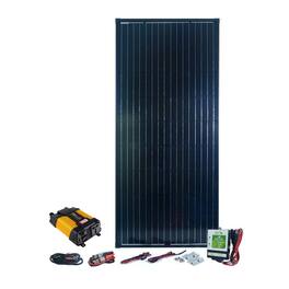 Nature Power - 180 Watt Complete Solar Panel Kit with 300 Watt Inverter