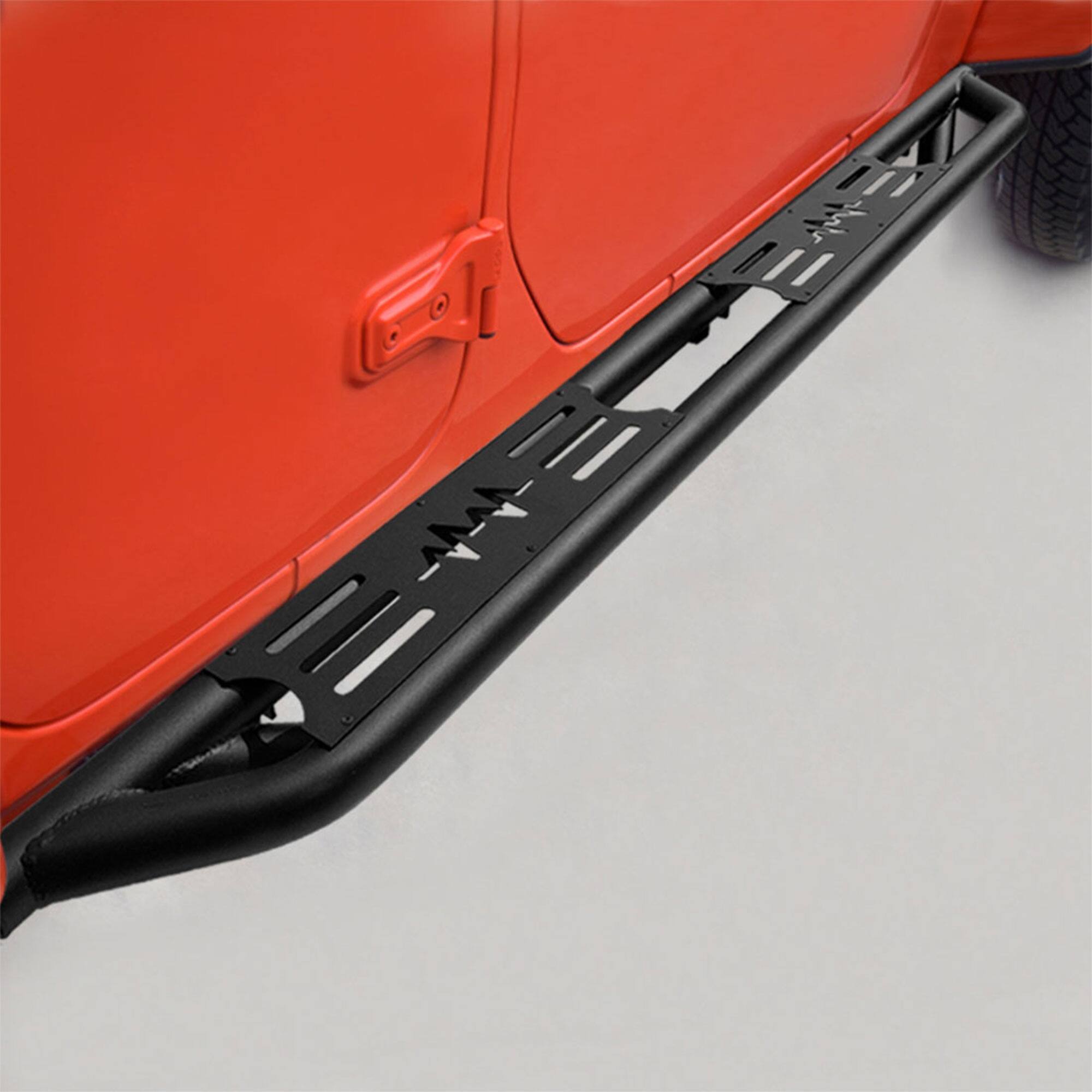 Alt View 5. AMERICAN MODIFIED - AMERICAN MODIFIED Side Step Bars Lightning Style for 18 to 23 Jeep Wrangler JL - Pulse Side Steps.