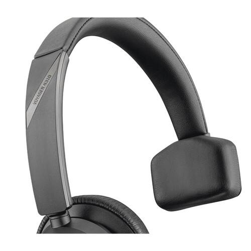Alt View 1. HP - Poly Voyager 4310 UC Wireless Headset + Charge Stand Single-Ear Headset w/Mic - Connect to PC/Mac via USB-A Bluetooth - Black.