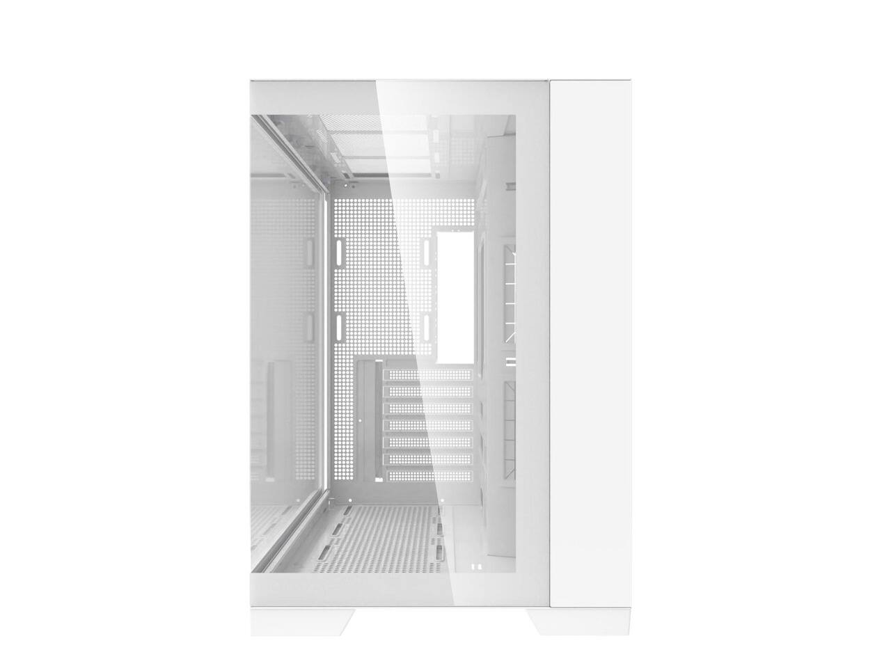 Alt View 2. Super Flower - Super Flower Thunder White / Panoramic Case / Tempered Glass ATX Mid Tower Computer Case - White.