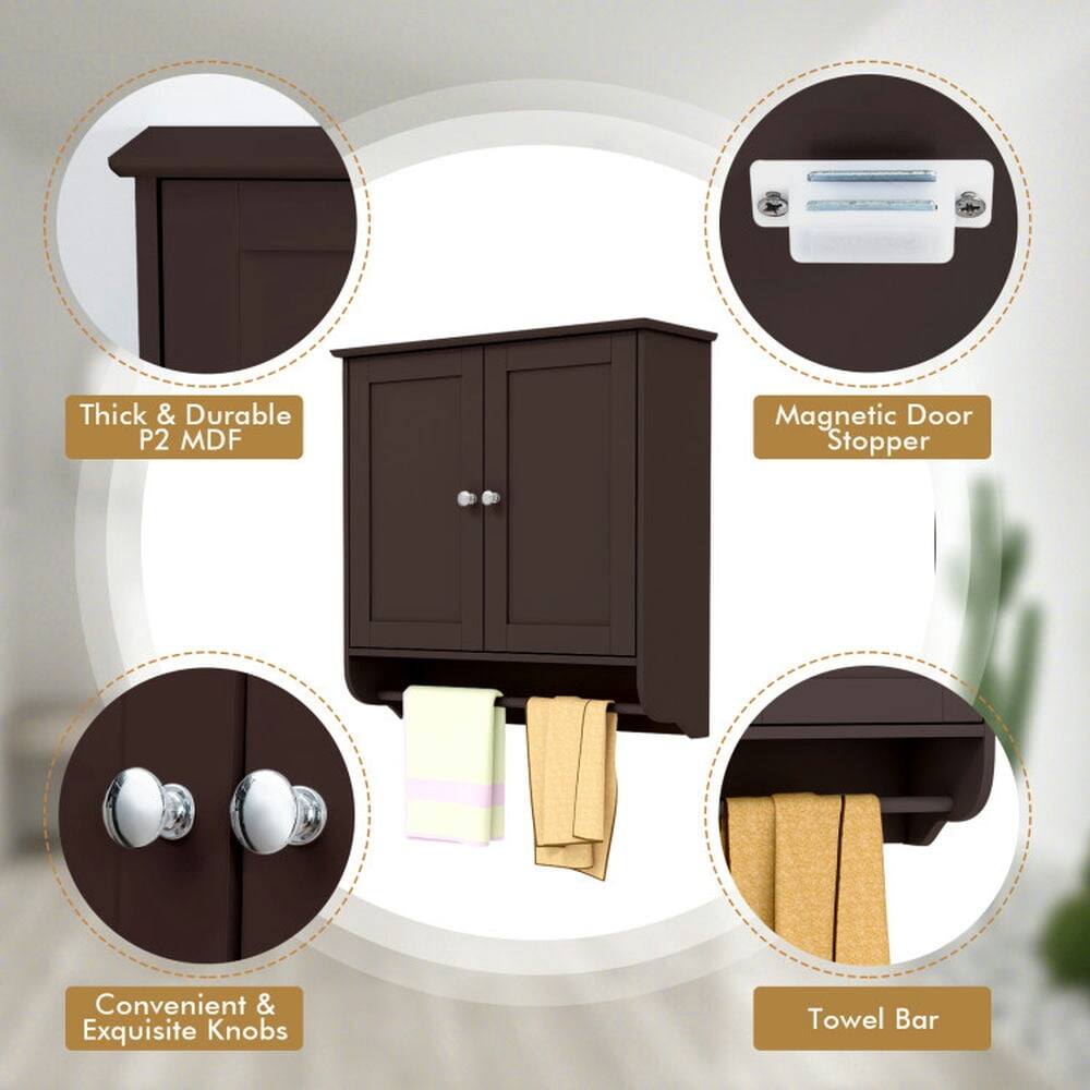 Thick & Durable P2 MDF  
Magnetic Door Stopper  
Convenient & Exquisite Knobs  
Towel Bar
