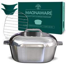 MAGNAWARE MAGNAWARE MAGNAWARE QUALITY CAST ALUMINUM COOKWARE 11" CAST ALUMINUM OVAL DUTCH OVEN | 5 QUART / 4.8 LITER
