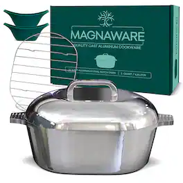 Magnaware - Oval Dutch Oven with Lid - 5 Quart (11 Inch) - Aluminum