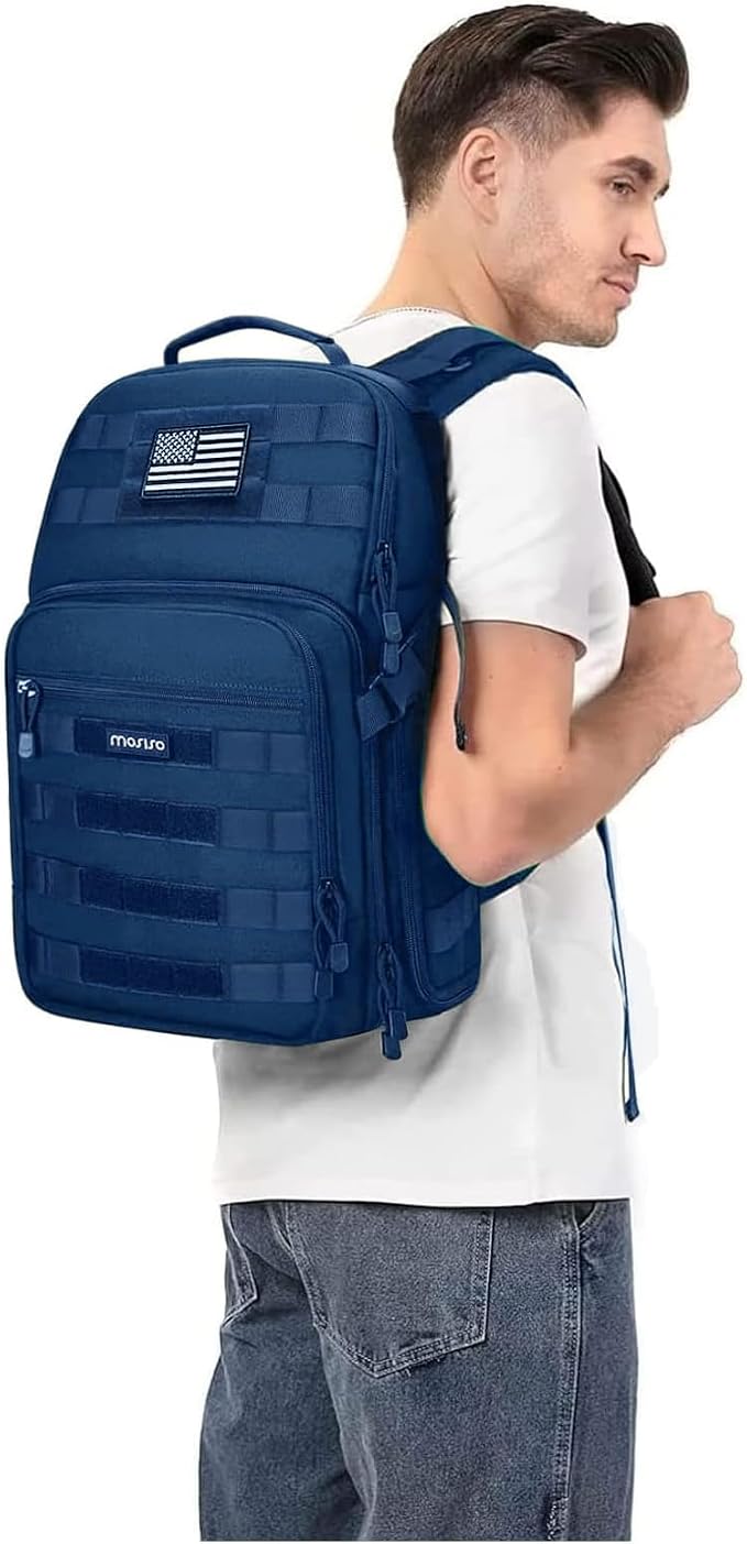 Alt View 2. mosiso - Camera Backpack with Laptop Compartment, Tactical Camera Bag Case  for Canon/Nikon/Sony DSLR/SLR/Mirrorless - Royal Blue.