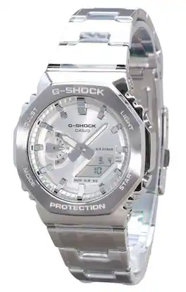 Casio - G-Shock G-Steel Analog Digital Dial Quartz GM-2110D-7A 200M Men's Watch - Silver