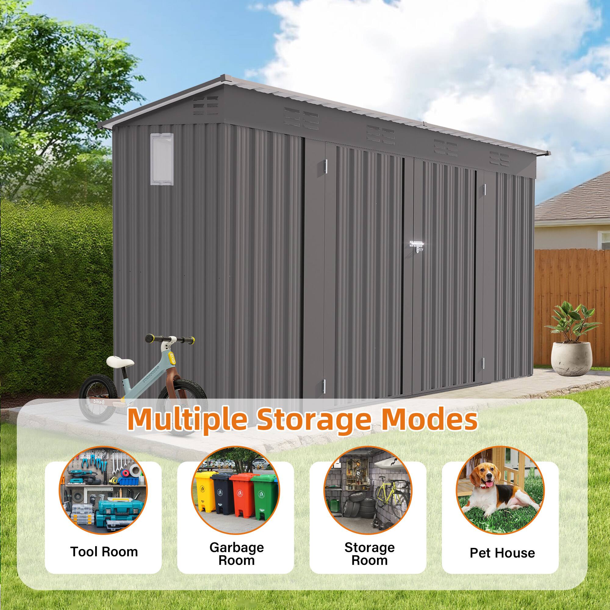 Multiple Storage Modes

- Tool Room
- Garbage Room
- Storage Room
- Pet House