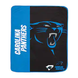 Pegasus - Carolina Panthers 50" x 60" Endzone Ultra Soft Throw Blanket - Multicolor