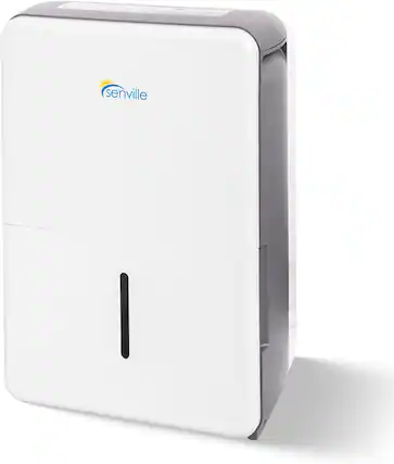 Front. Senville - 20-Pint Energy Star Dehumidifier, Ideal for Basement/Bedroom, Washable Filter, Covers up to 1,500 Sq. Ft. (White).