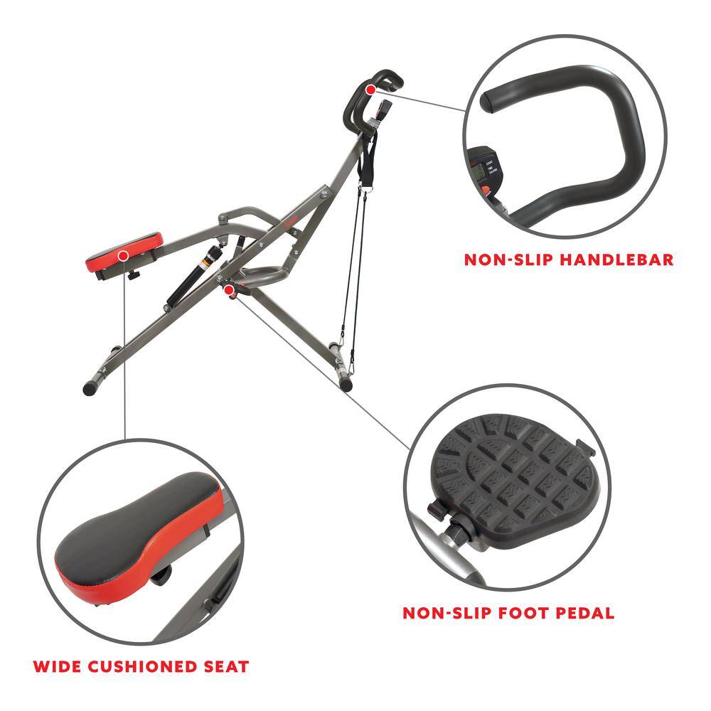 NON-SLIP HANDLEBAR  
NON-SLIP FOOT PEDAL  
WIDE CUSHIONED SEAT