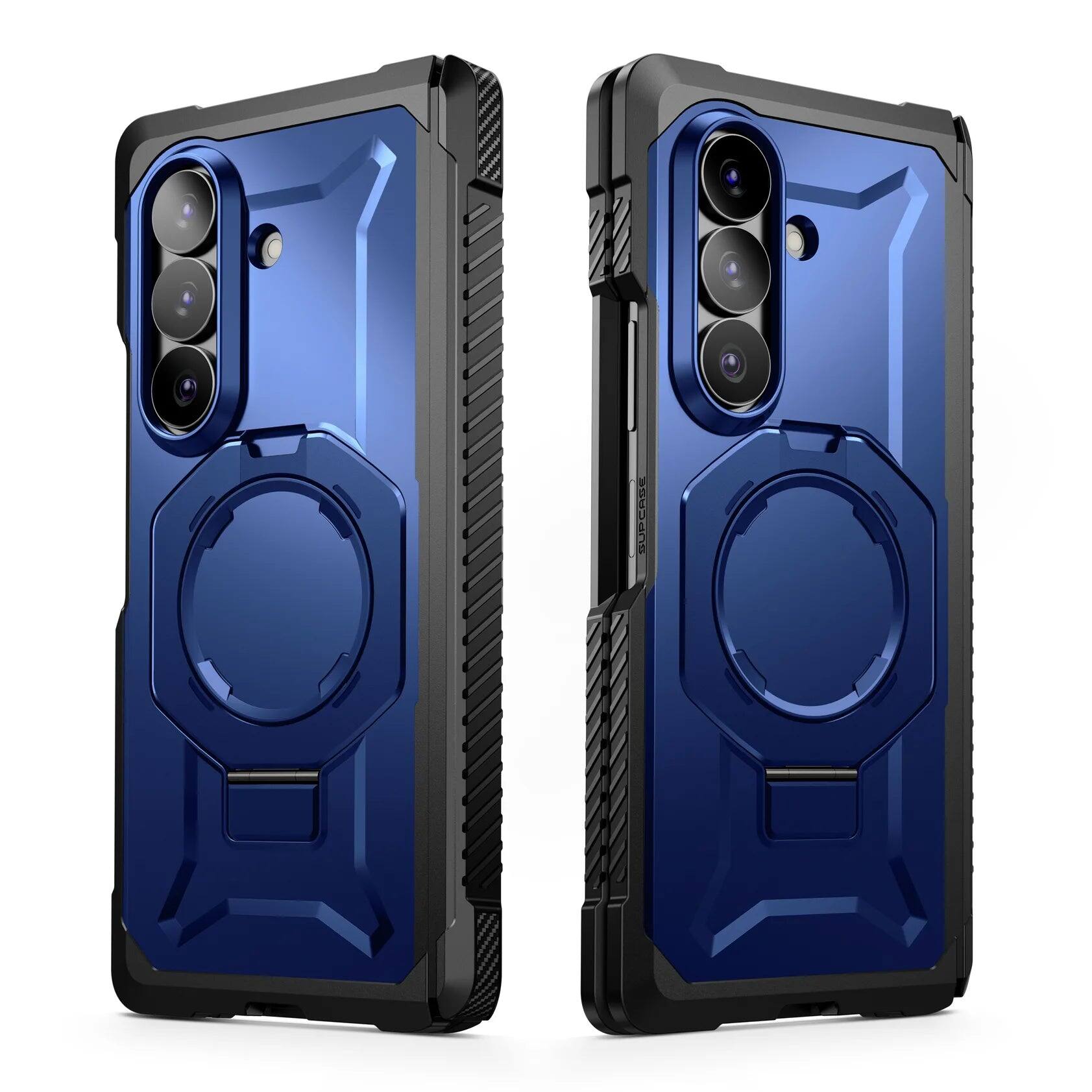 Alt View 4. SUPCASE - UB Grip Rugged MagSafe Case for Samsung Galaxy Z Fold 8 Ultra with Screen Protectors HD & Privacy - Cobalt.