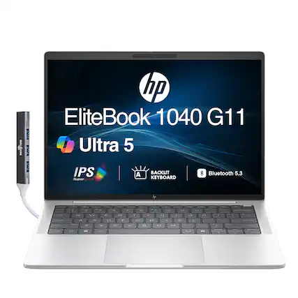 HP EliteBook 1040 G11
Ultra 5
IPS SuperCLEAR
BACKLIT KEYBOARD
Bluetooth 5.3