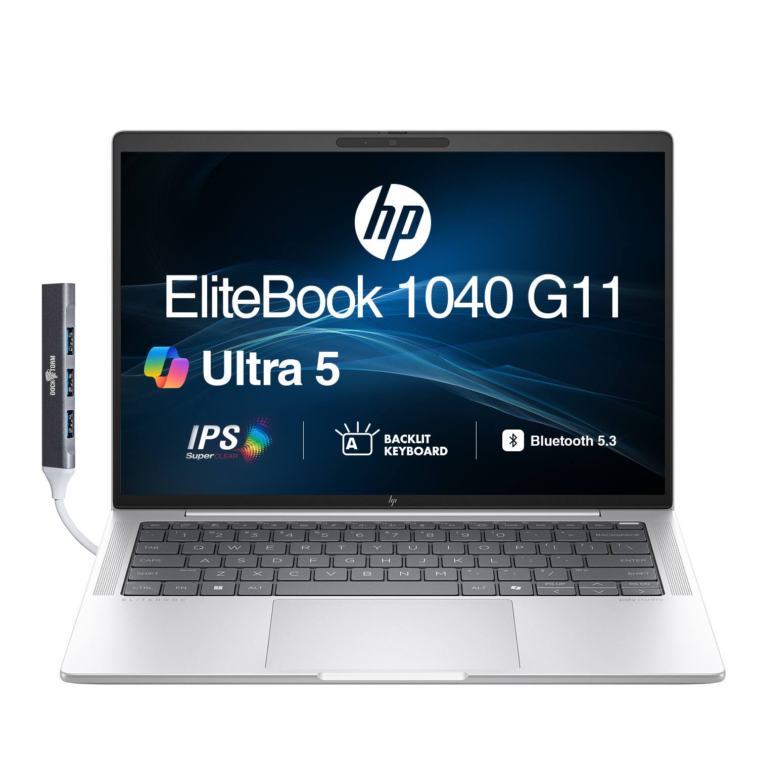 HP EliteBook 1040 G11  
Ultra 5  
IPS SuperCLEAR  
BACKLIT KEYBOARD  
Bluetooth 5.3