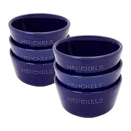 Henckels - Ceramic 6-pc Round Ramekin Set - Dark Blue