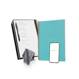 Rocketbook - Fusion 1-Subject Smart Notebook, 8.5" x 11", 42 Sheets, Blue (EVRF-L-K-CCE) - Teal