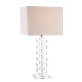 Jonathan Y - June 28" Crystal LED Table Lamp - Clear